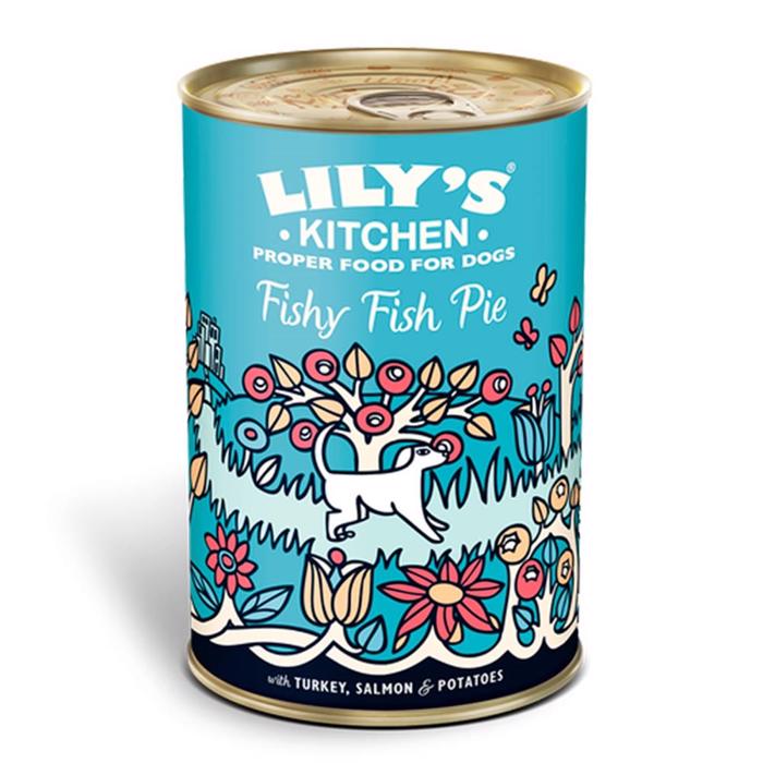 Lily\'s Kitchen Vådfoder Til Voksne Hunde Fishy Fish Pie 400g
